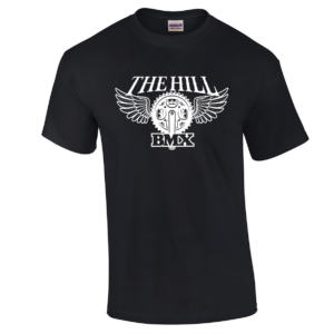 The Hill BMX Logo Tee - Black with White Print