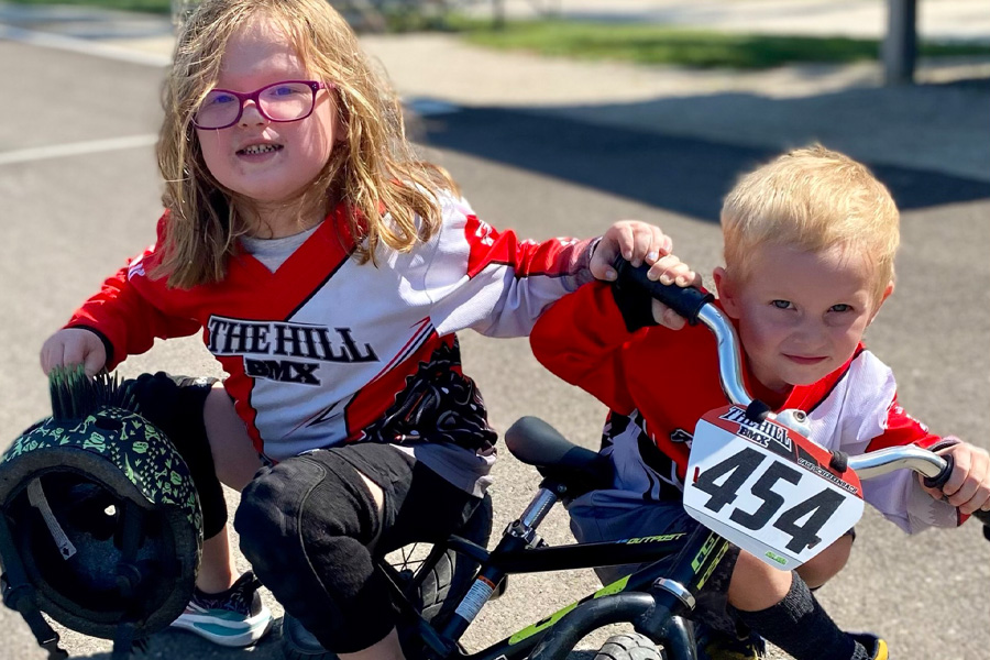 Family time at The Hill BMX Racing Track - Elgin, IL