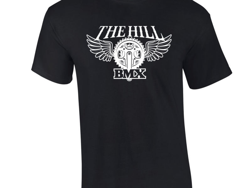 The Hill BMX Logo Tee - Black with White Print
