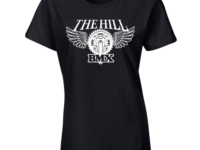 The Hill BMX Logo Ladies Tee - Black with White Print